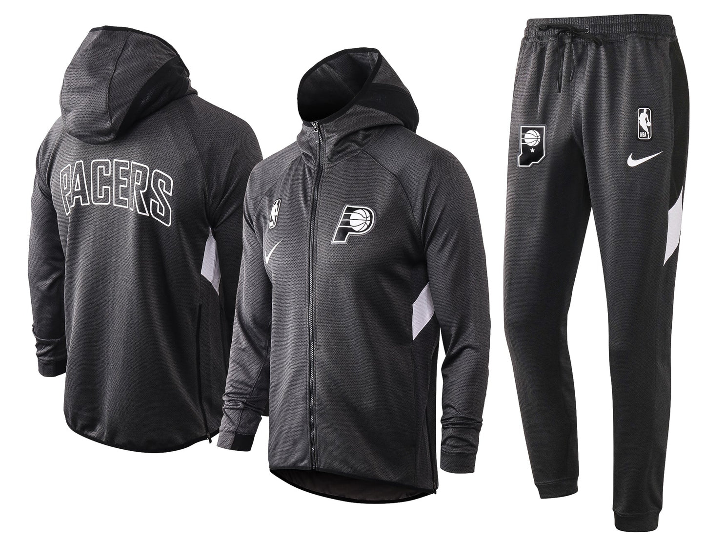 Indiana Pacers NBA Therma Flex Black Training Tracksuit