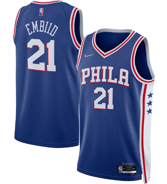 Philadelphia 76ers Icon Edition Diamante 75th Jersey