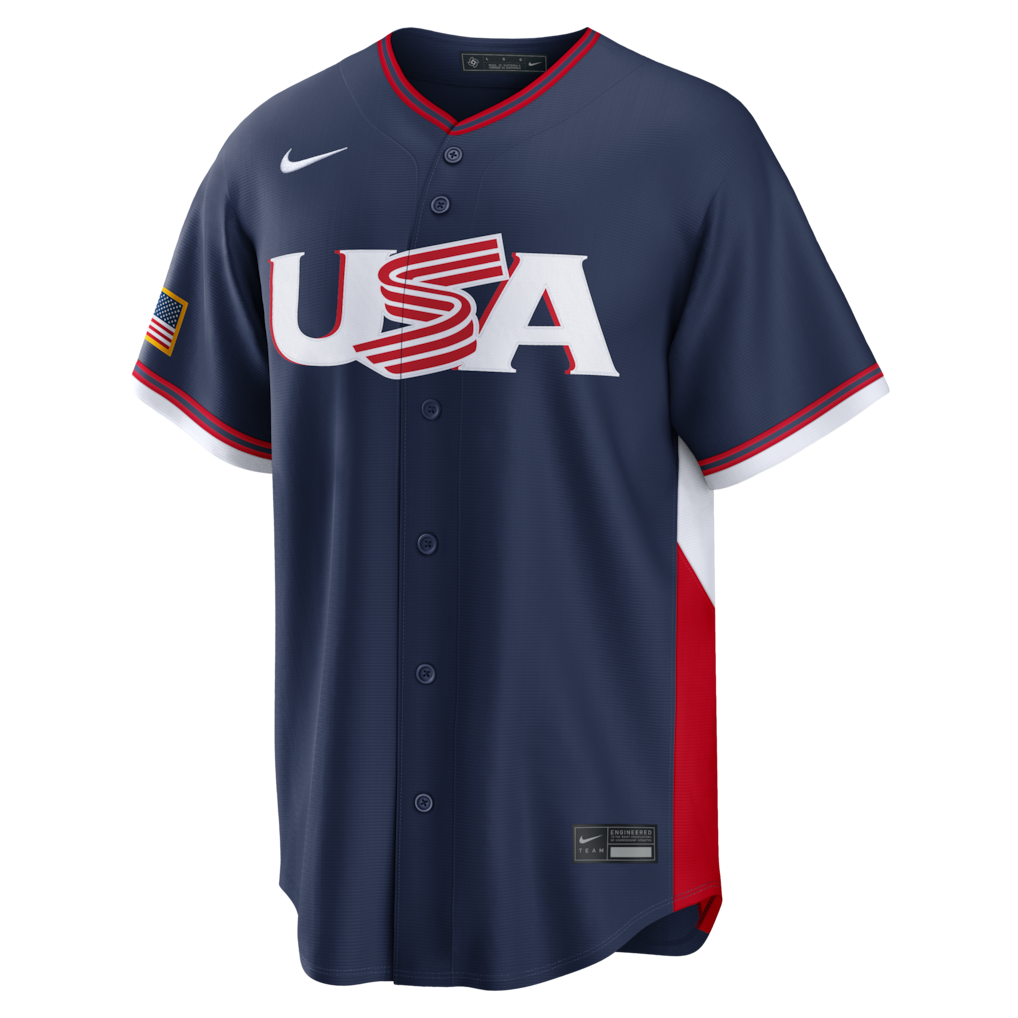 USA Baseball World Baseball Classic Road Stadium Navy Jersey