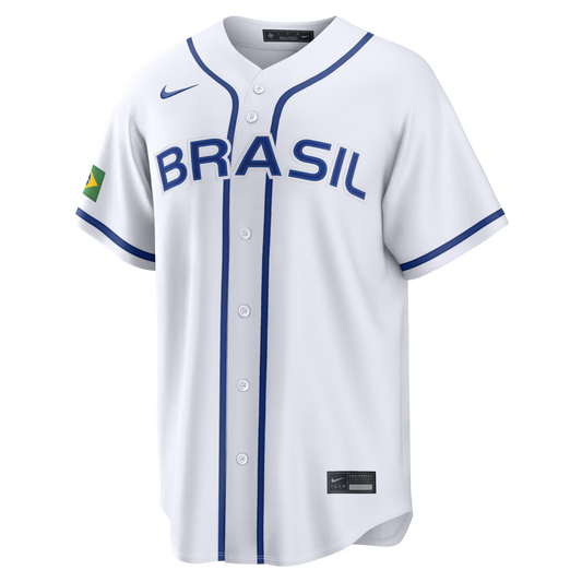 Brazil Baseball White 2026 World Baseball Classic Home Stadium Jersey