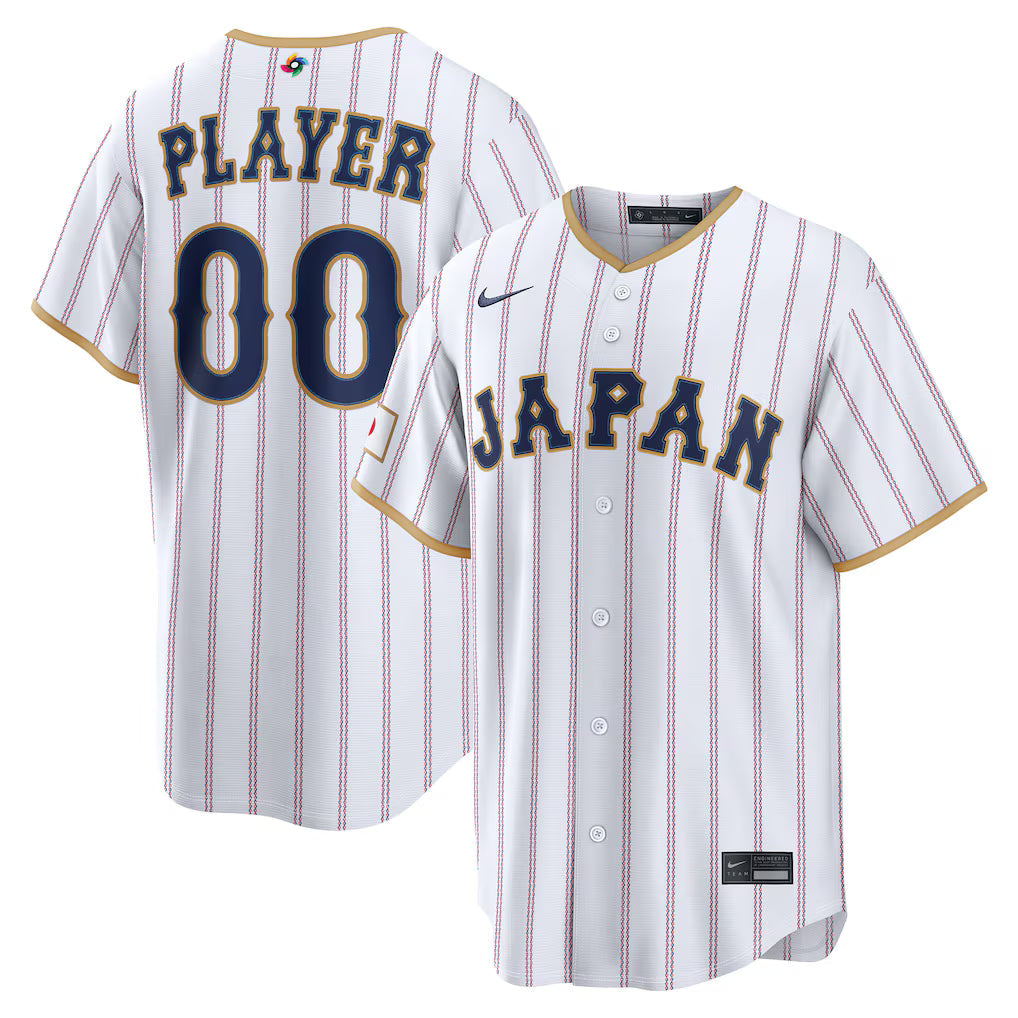 Japan Baseball White 2026 World Baseball Classic Road Stadium Jersey