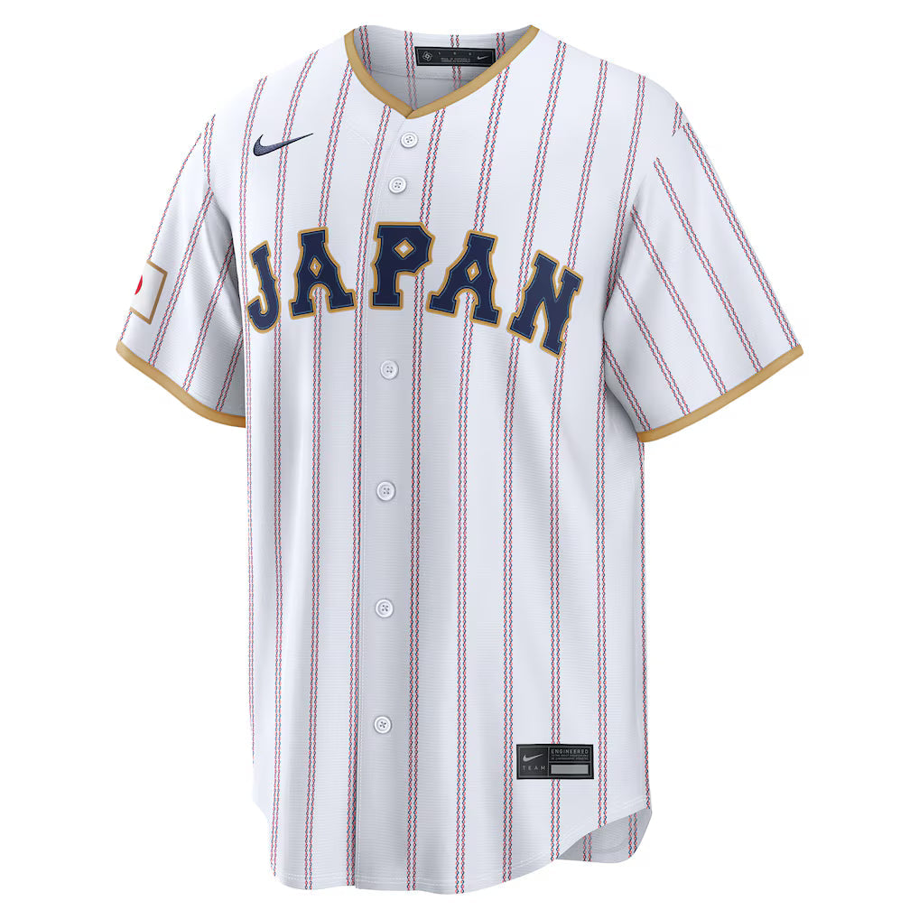 Japan Baseball White 2026 World Baseball Classic Road Stadium Jersey