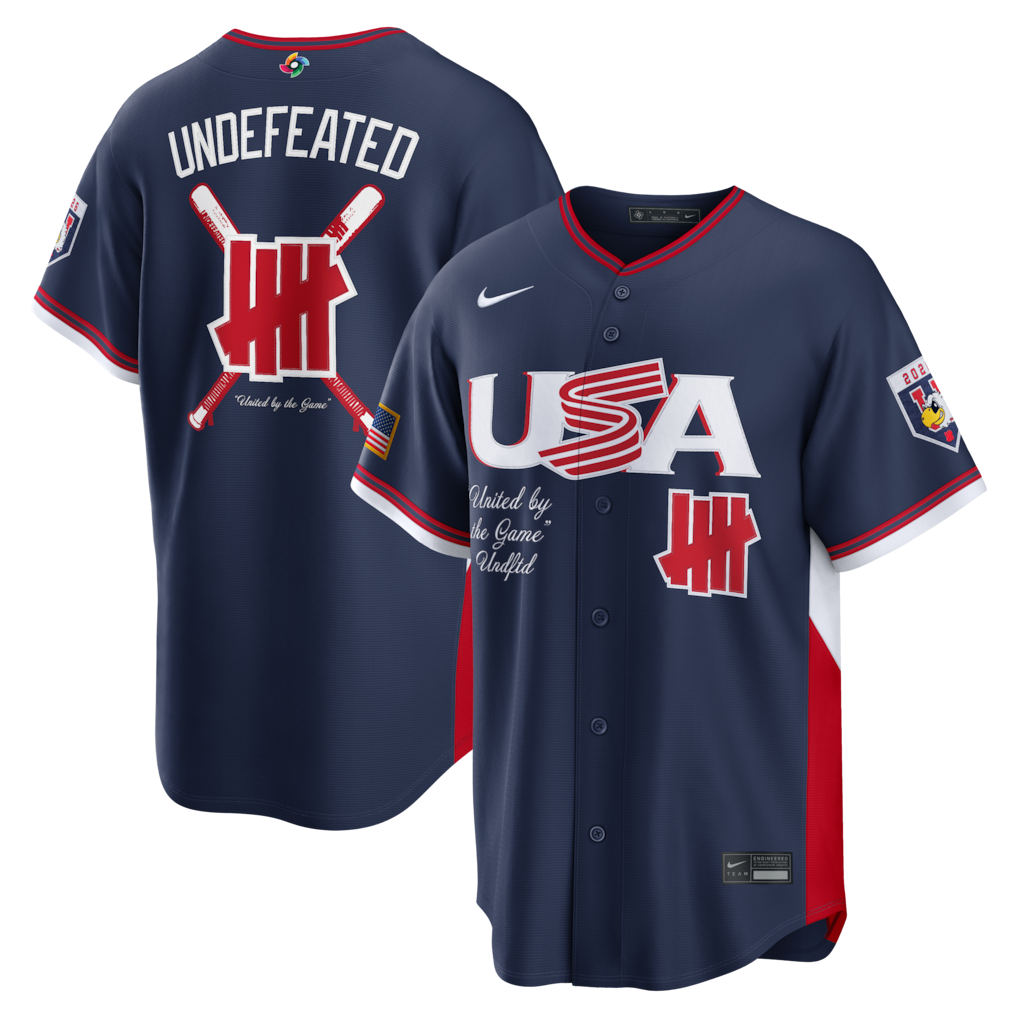 USA Baseball Undefeated 2026 World Baseball Classic Road Stadium Navy Jersey