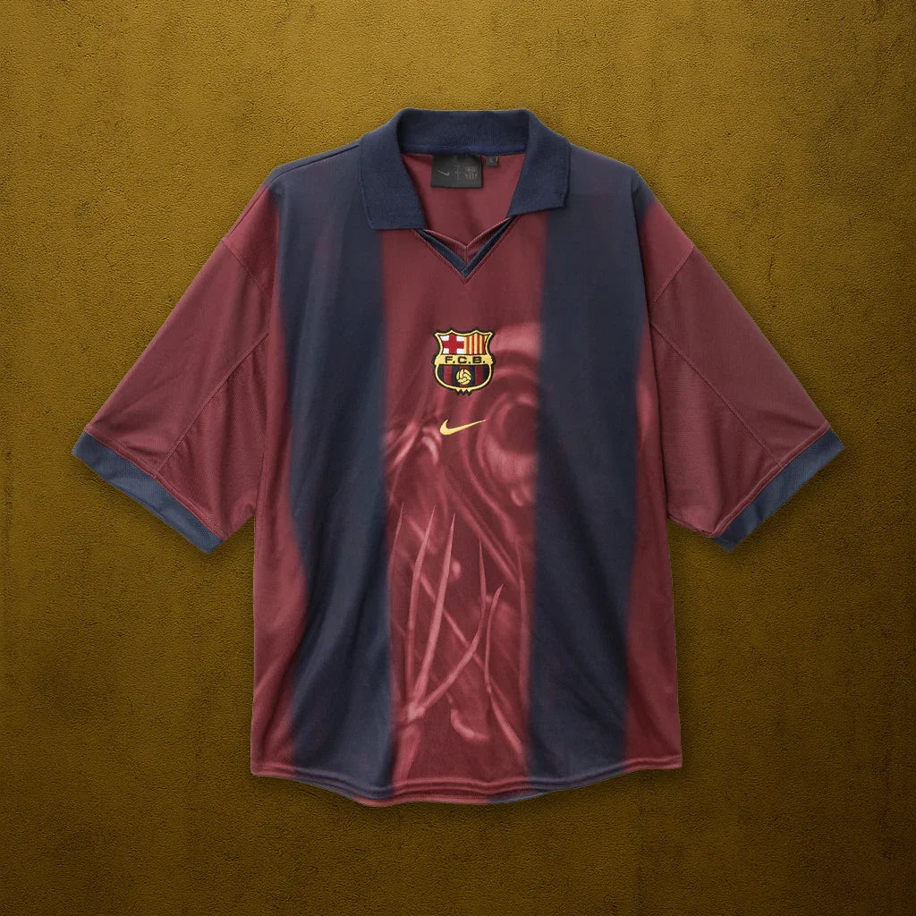 CJ x Barcelona Retro 2000/01 Home Skeleton Jersey