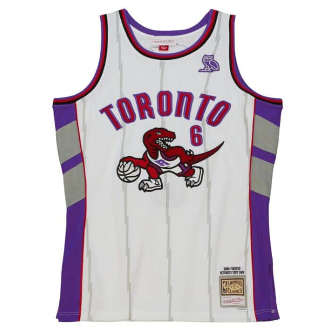 Swingman Toronto Raptors OVO x Mitchell & Ness White Jersey