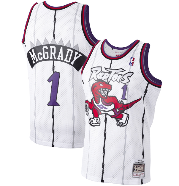 Swingman Toronto Raptors Mitchell & Ness Hardwood Classics 1998/99 White Jersey