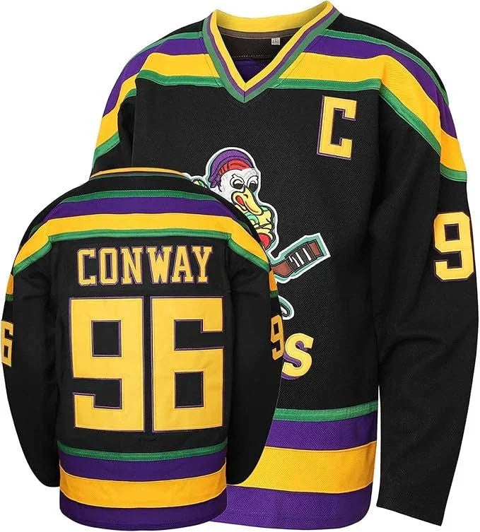 Mighty Ducks Movie Black Jersey
