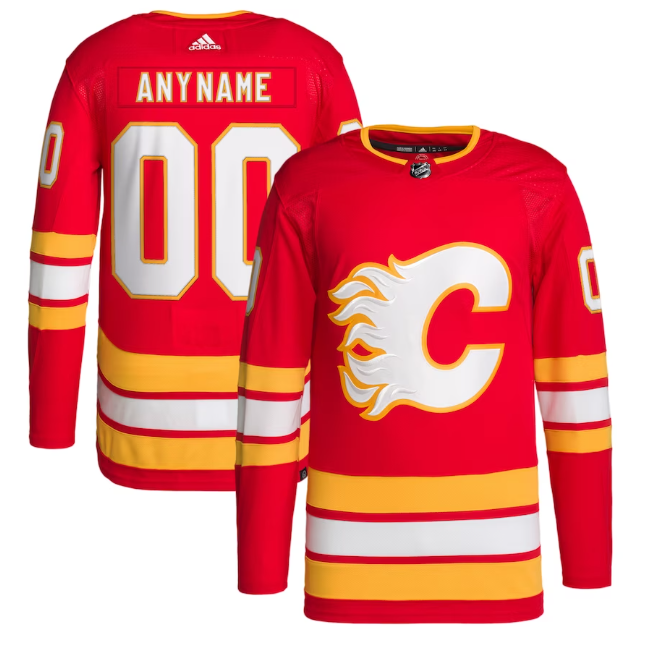 Calgary Flames Red/Yellow Jersey